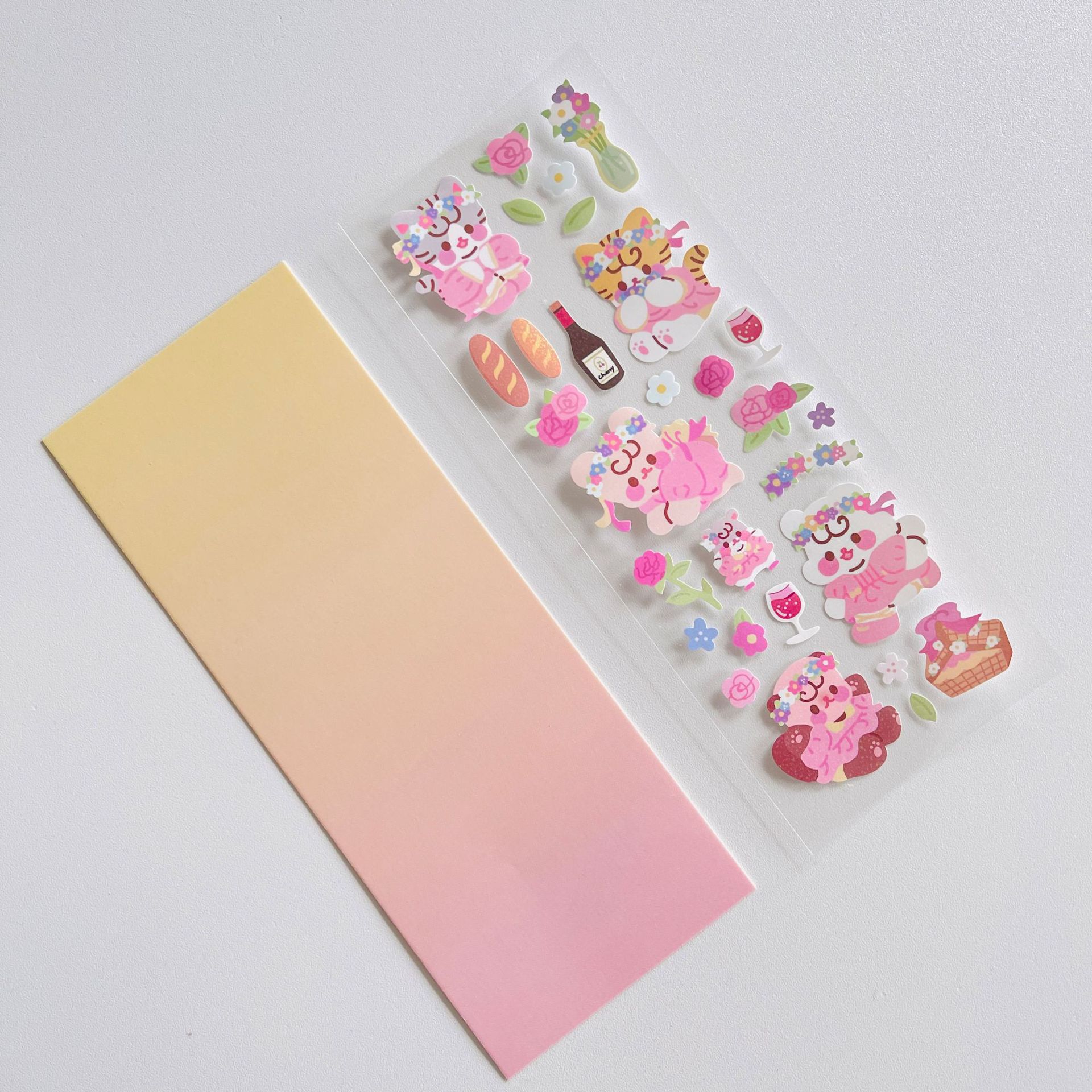 Tấm sticker PVC làng động vật dễ thương