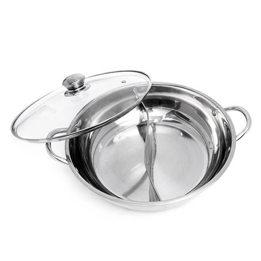 Nồi lẩu inox 2 ngăn Hotpot 30 cm