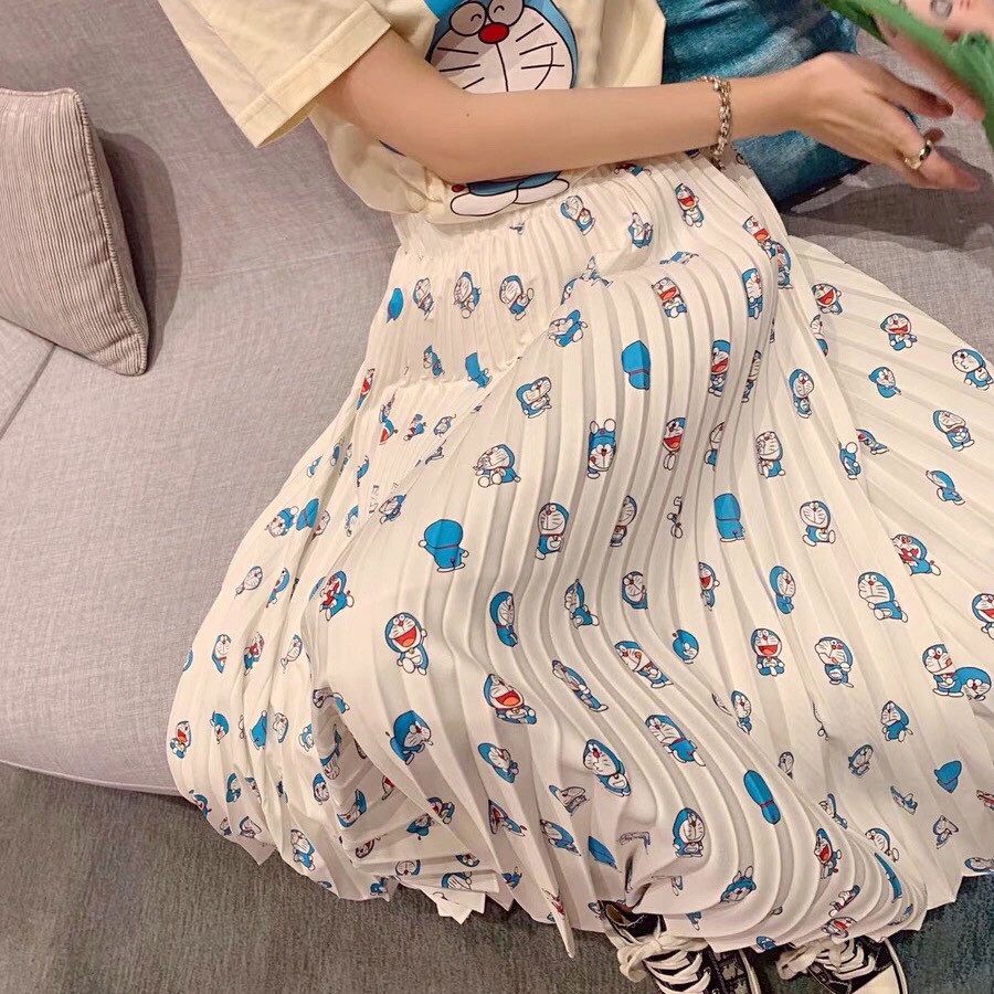 Chân Váy Xếp Ly Cao Cấp Doremon Doraemon