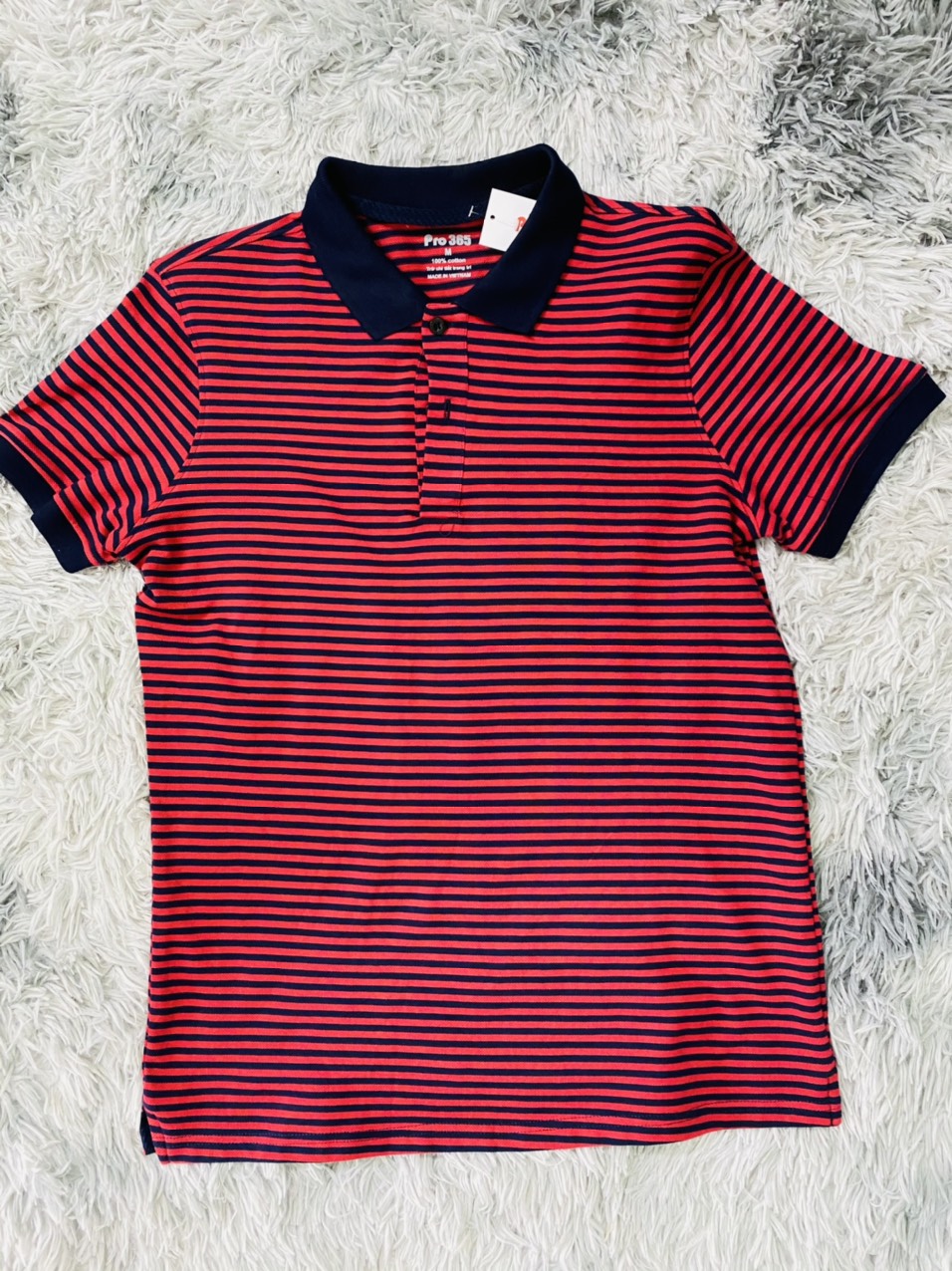 Áo Phông Nam Cổ Polo Kẻ Ngang