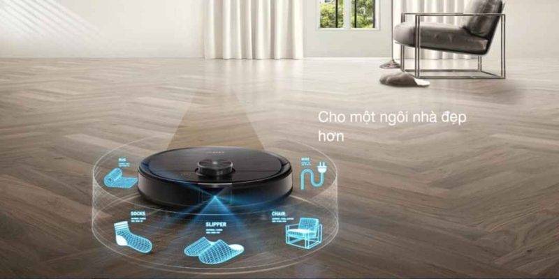 ROBOT HÚT BỤI LAU NHÀ ECOVACS DEEBOT T8 AIVI