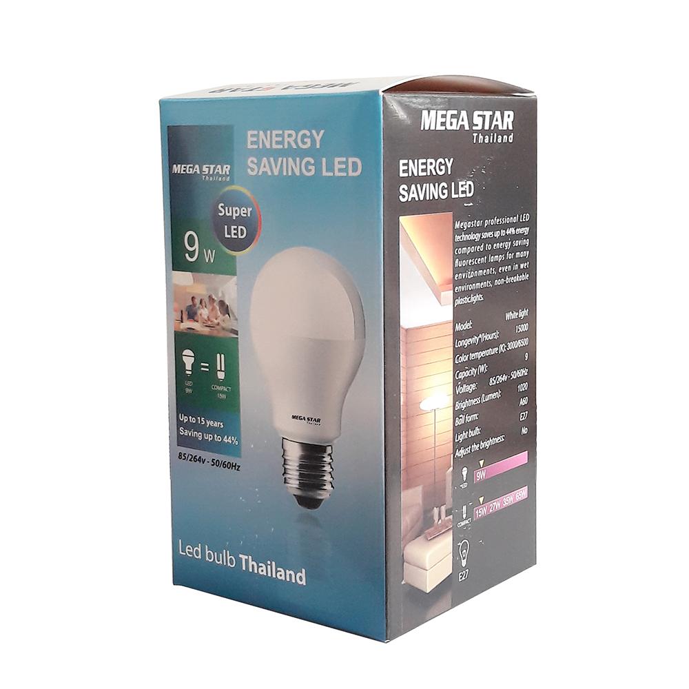 Bóng đèn Megastar LEDBulb 9W E27 6500k (Ánh sáng trắng)