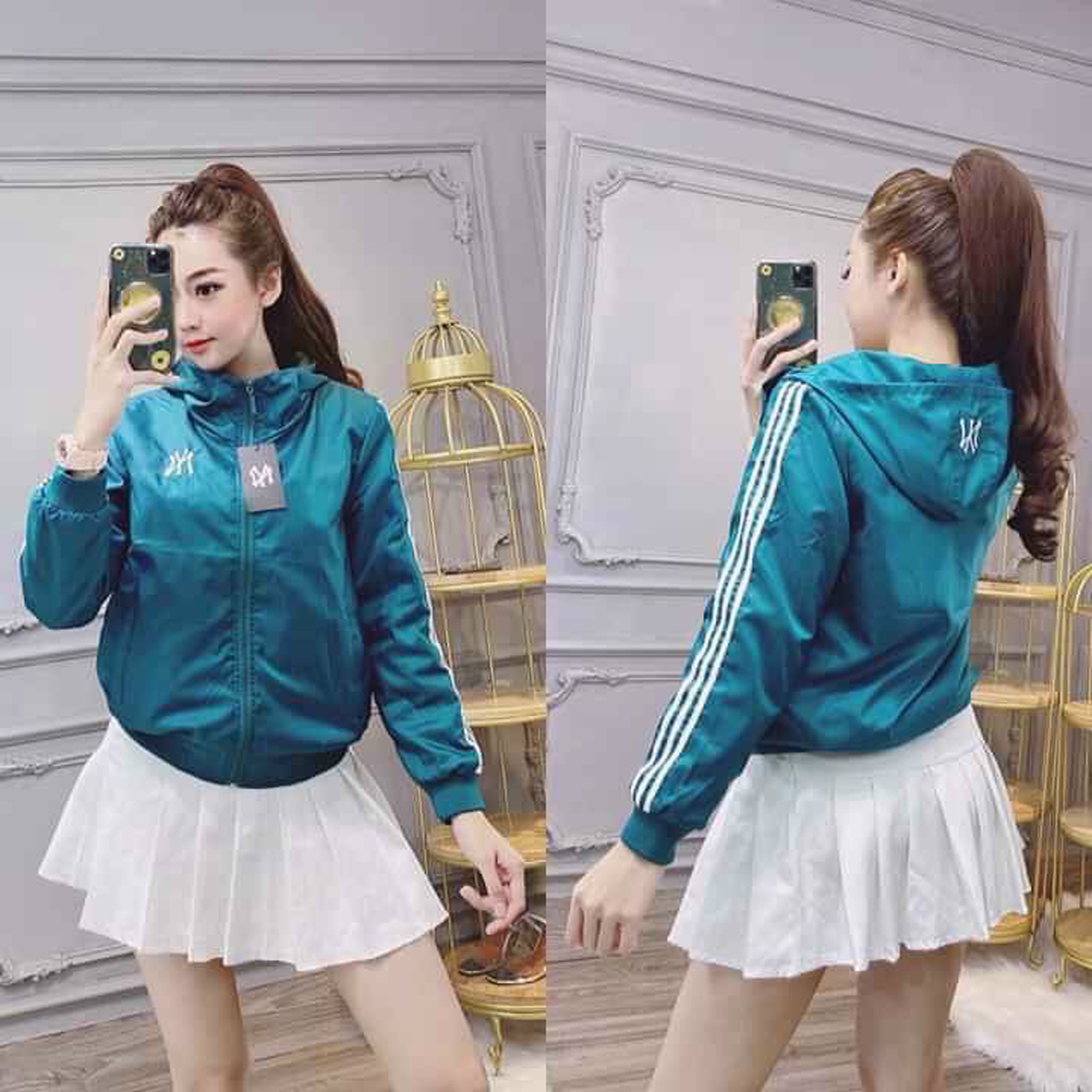[HOT-HOT] CHIẾC ÁO KHOÁC DÙ 2 LỚP IN LOGO NEWYORK MTB