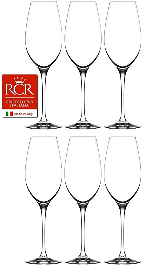 Bộ 6 ly champange pha lê Ý RCR Invino 290ml