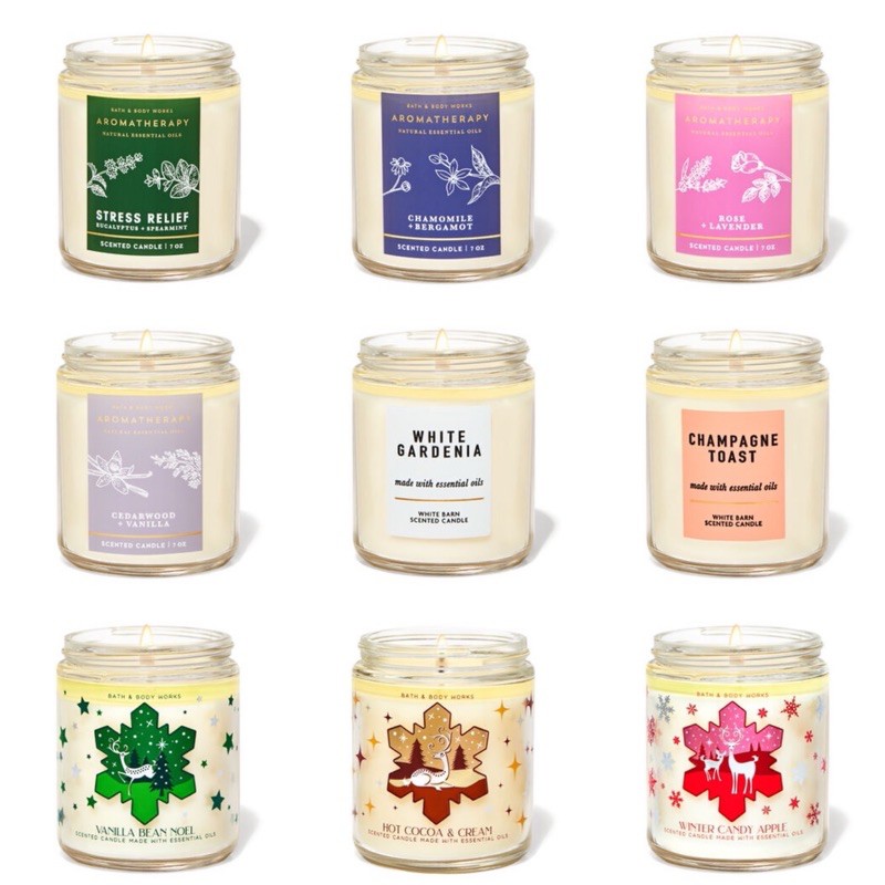 [HCM][Đủ Mùi] Nến Thơm 1 Bấc Bath And Body Works (198g)