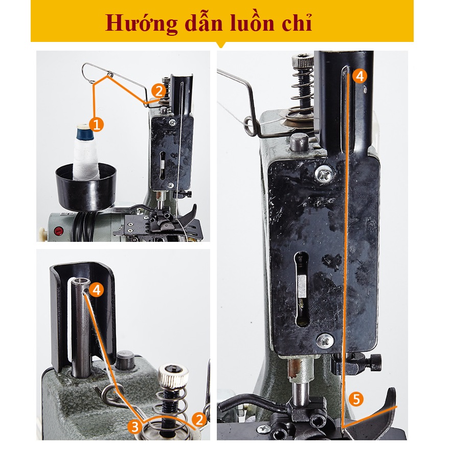 Máy may bao đa năng - Máy may cầm tay mini GK9-2