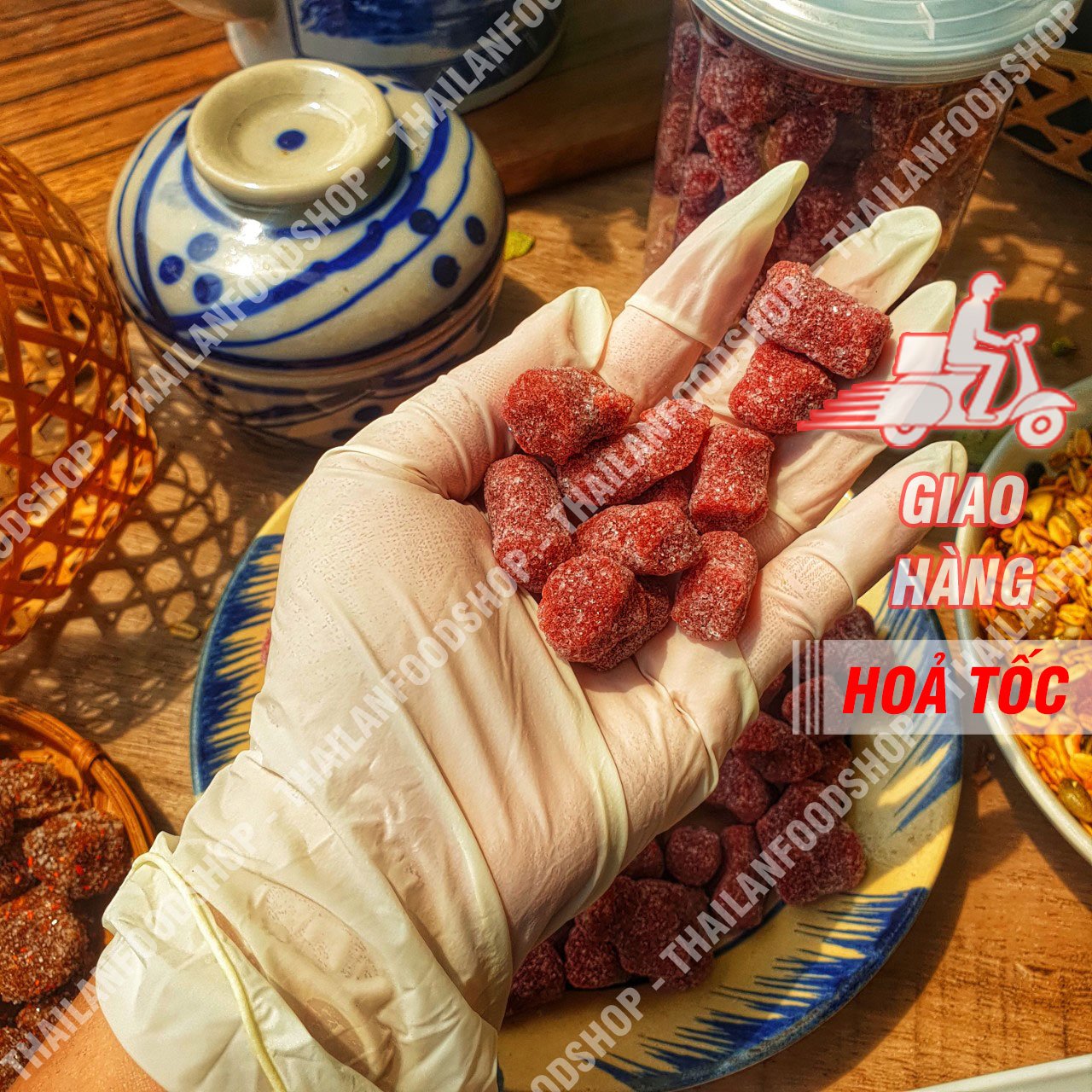 Kẹo Dâu Tây Đặc Sản Đà Lạt - Lon 500gr