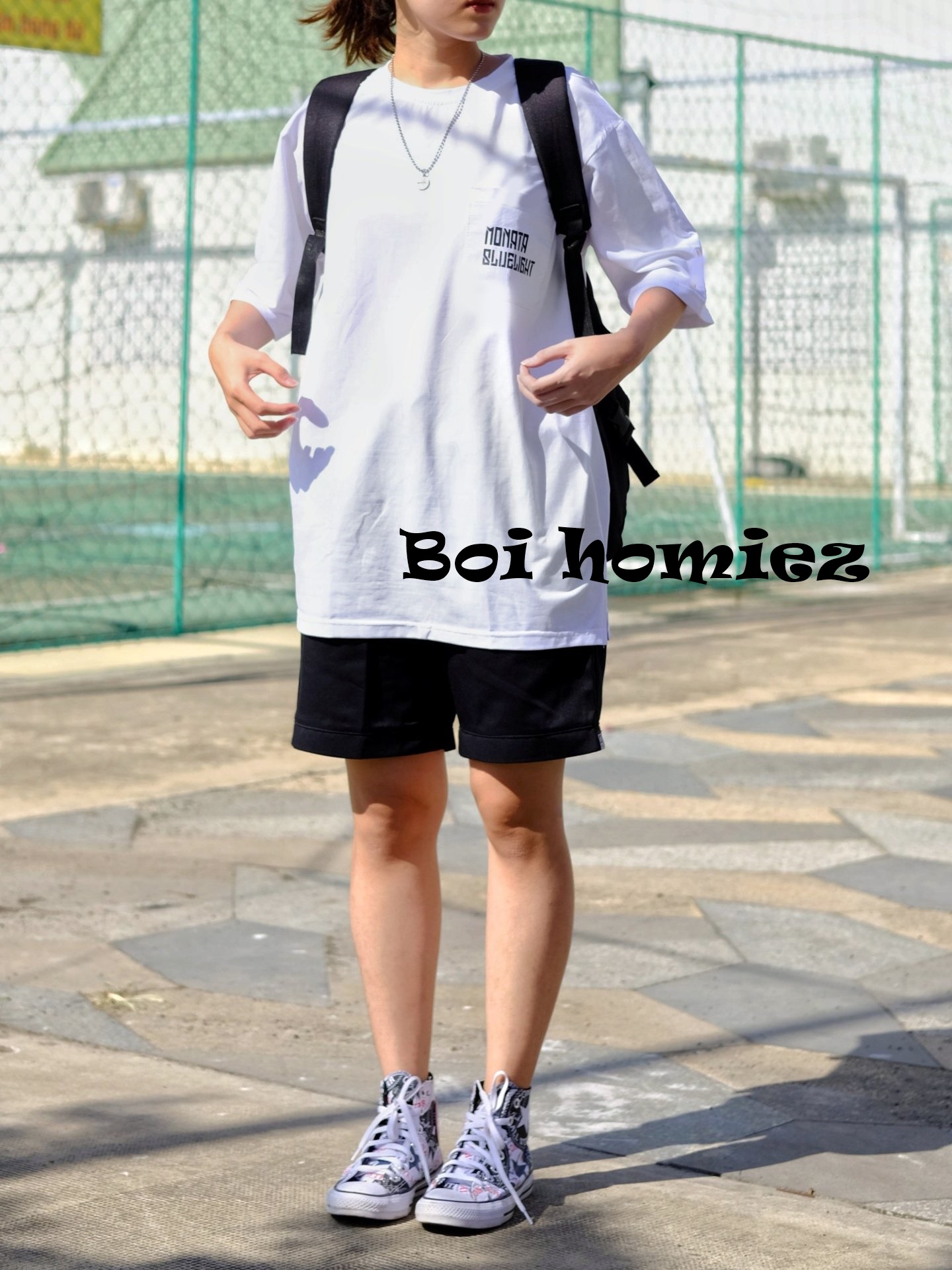 Quần Short Kaki Basic Unisex Nam Nữ màu đen và be trơn