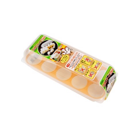 Khay đựng trứng 10 ngăn có nắp đậy SANADA - Nội địa Nhật Bản