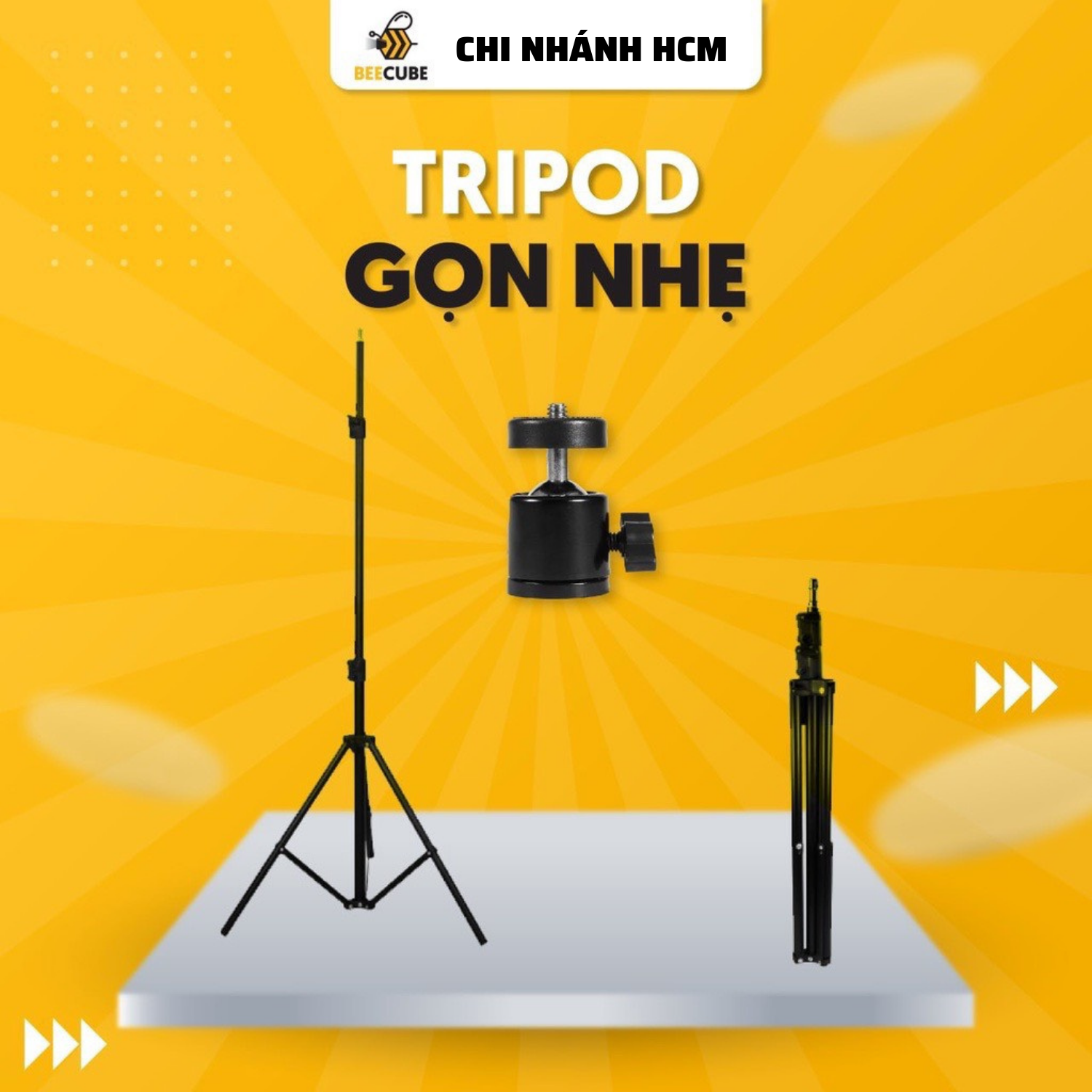 Tripod 3 chân hỗ trợ dựng máy chiếu Beecube