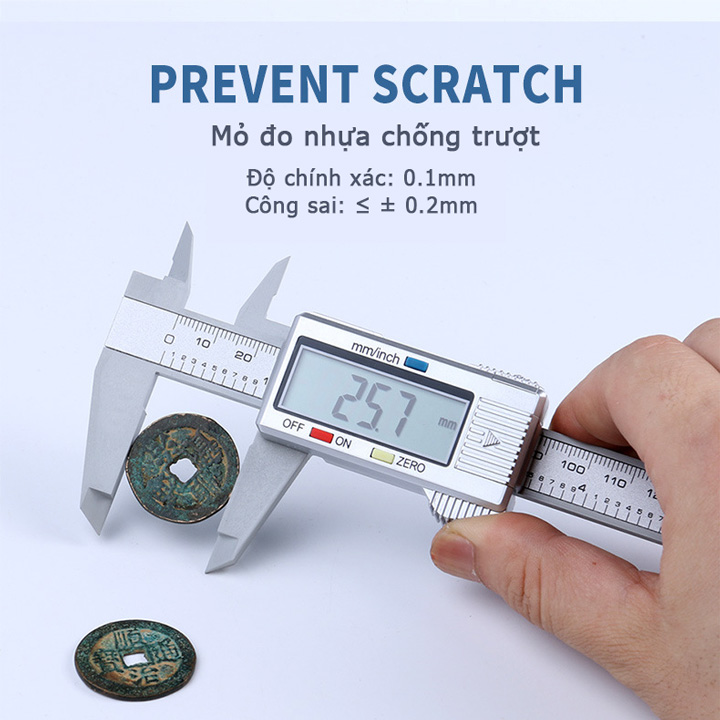 Thước kẹp cacbon 15cm
