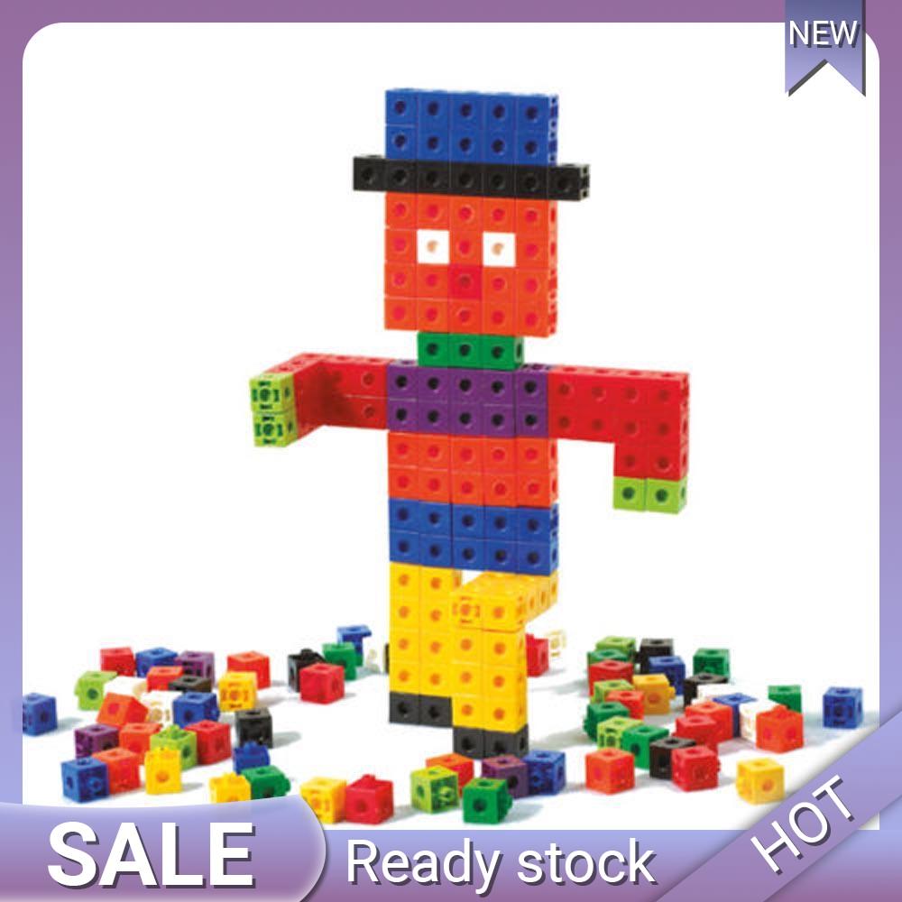 Ready Maths Link Cubes Interlocking Snap Cubes Counting Snap Blocks Toy Gift Hot Sale
