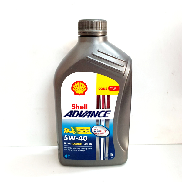 [HCM]NHỚT XE TAY GA 100% TỔNG HỢP SHELL ADVANCE ULTRA SCOOTER 1L  dầu nhớt chính hãng - dầu nhớt xịn chăm sóc xe toàn diện