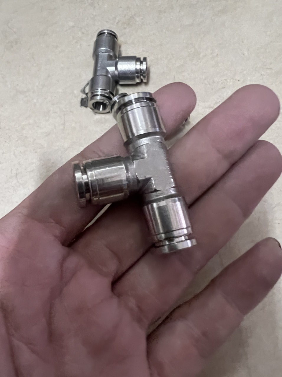 Ngã ba đầu ống khí nén inox IPE