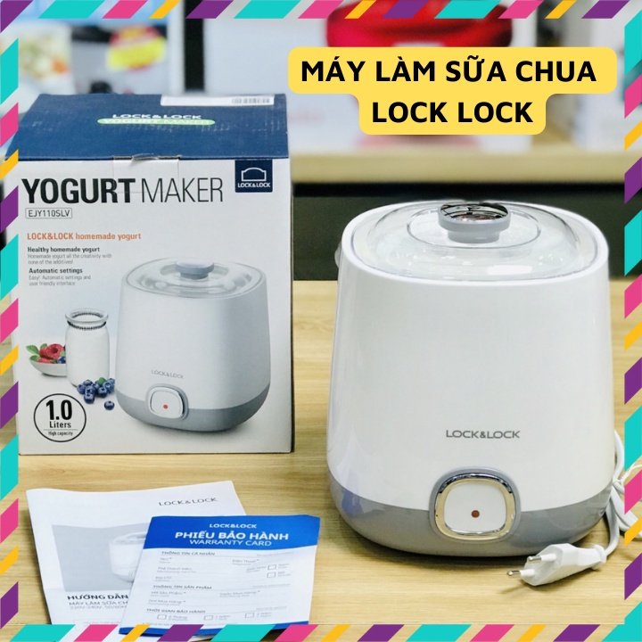Nơi Bán Máy Làm Sữa Chua Tốt Nh.ất, Máy Làm Sữa Chua Lock&Lock 1l 20w Lên Men Tự Động, Dung Tích 1000ml, Công Suất 20w, Có Kiểu Dáng Nhỏ Gọn, Cấu Tạo Nắp Trong Suốt, Dễ Dàng Kiểm Tra Tình Trạng Lên Men Của Sữa Chua,Hàng Chính Hãng.