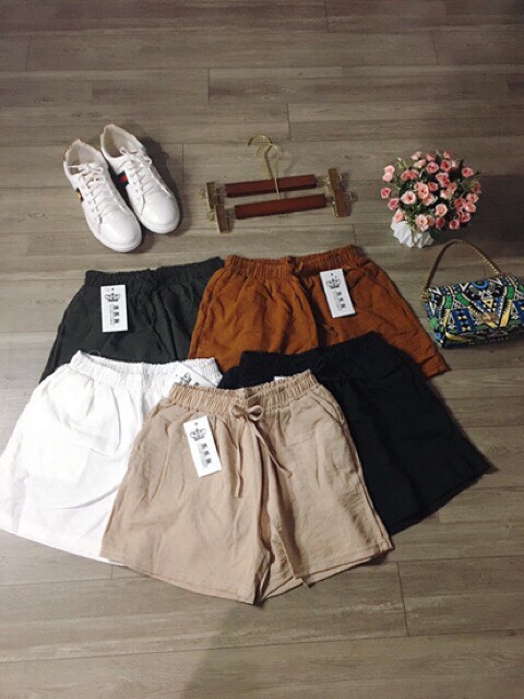 Quần Đùi Đũi- quần short đũi nữ cực mát