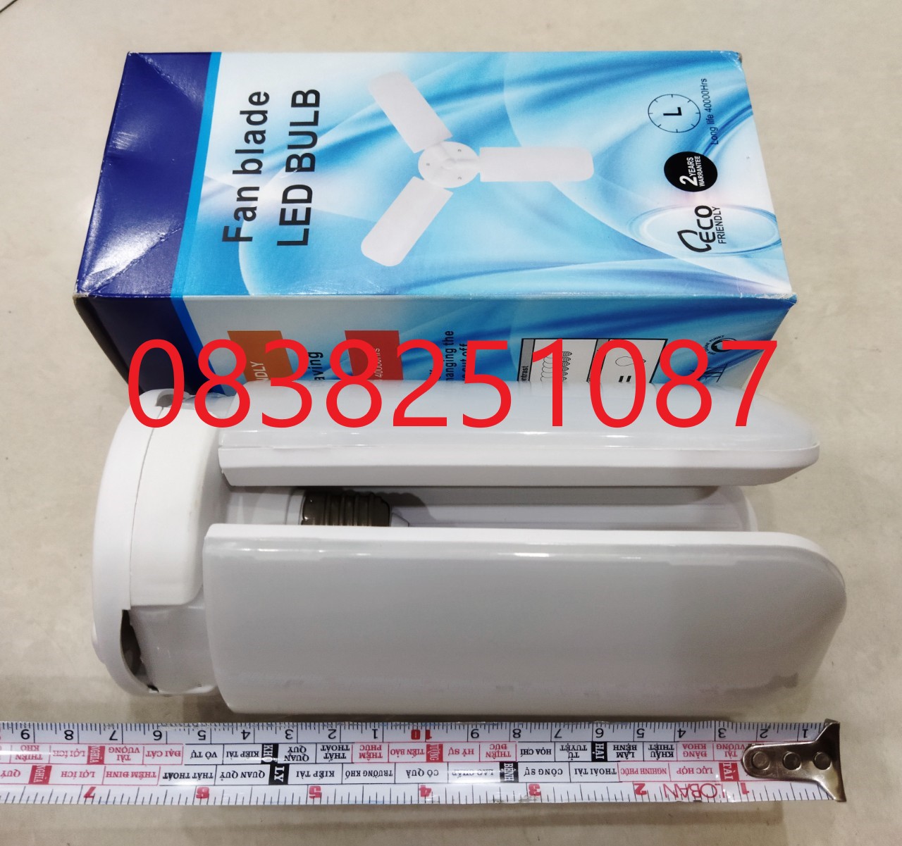 Bóng đèn 3 cánh quạt 45W siêu sáng