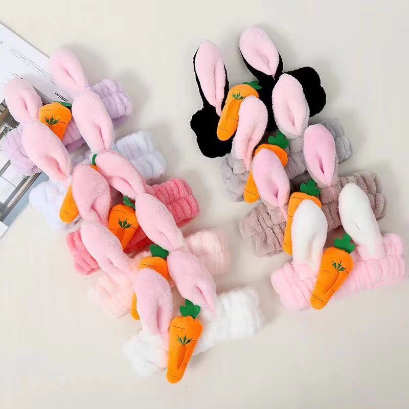 (SIÊU RẺ) Băng đô, bờm cài tóc tai thỏ cà rốt siêu dễ thương