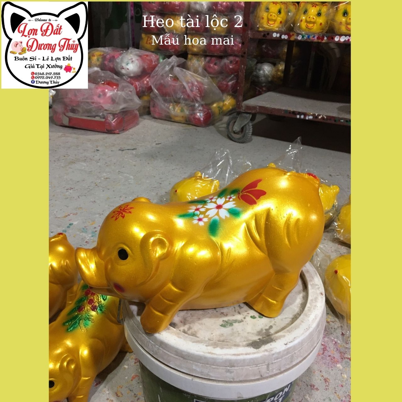 Heo đất, lợn đất, Heo Vàng Tài Lộc 3 size To