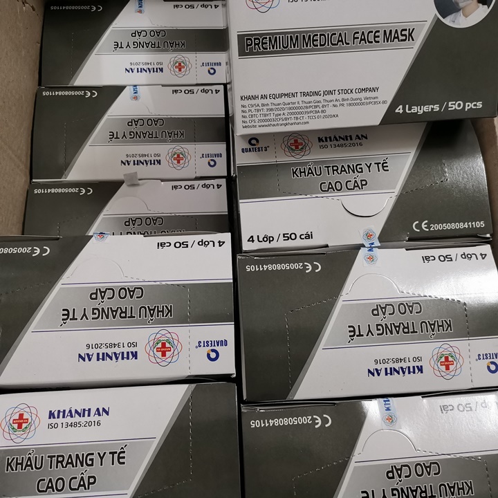 50Cái Khẩu trang y tế [ KHÁNH AN] - 4 LỚP