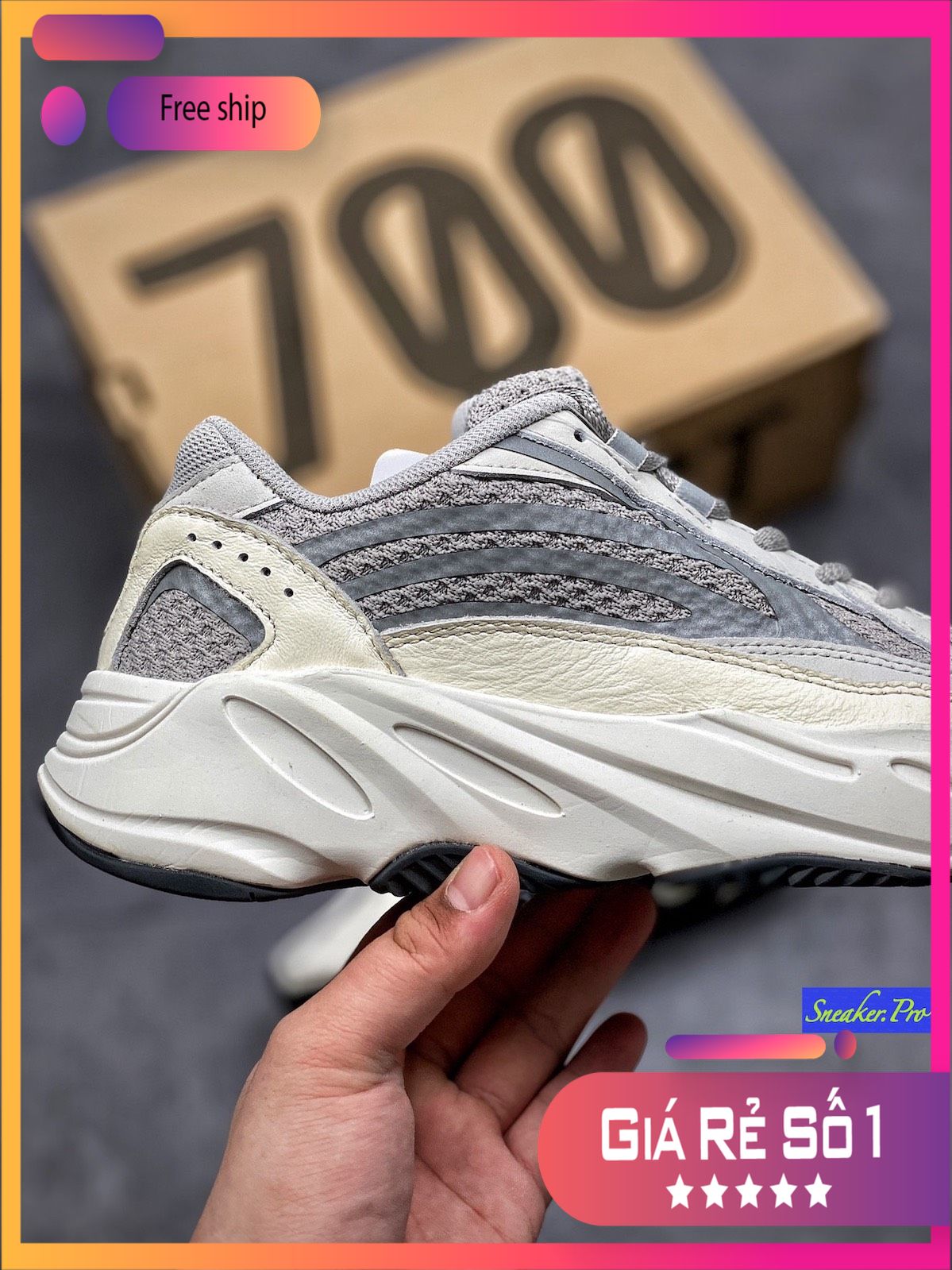 Giày thể thao phản quang YEEZY BOOST 700 static dành cho nam nữ