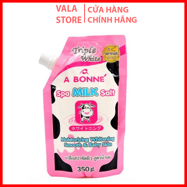 Muối tắm sữa bò tẩy tế bào chết A Bonne Spa Milk Salt Thái Lan 350gr cao cấp
