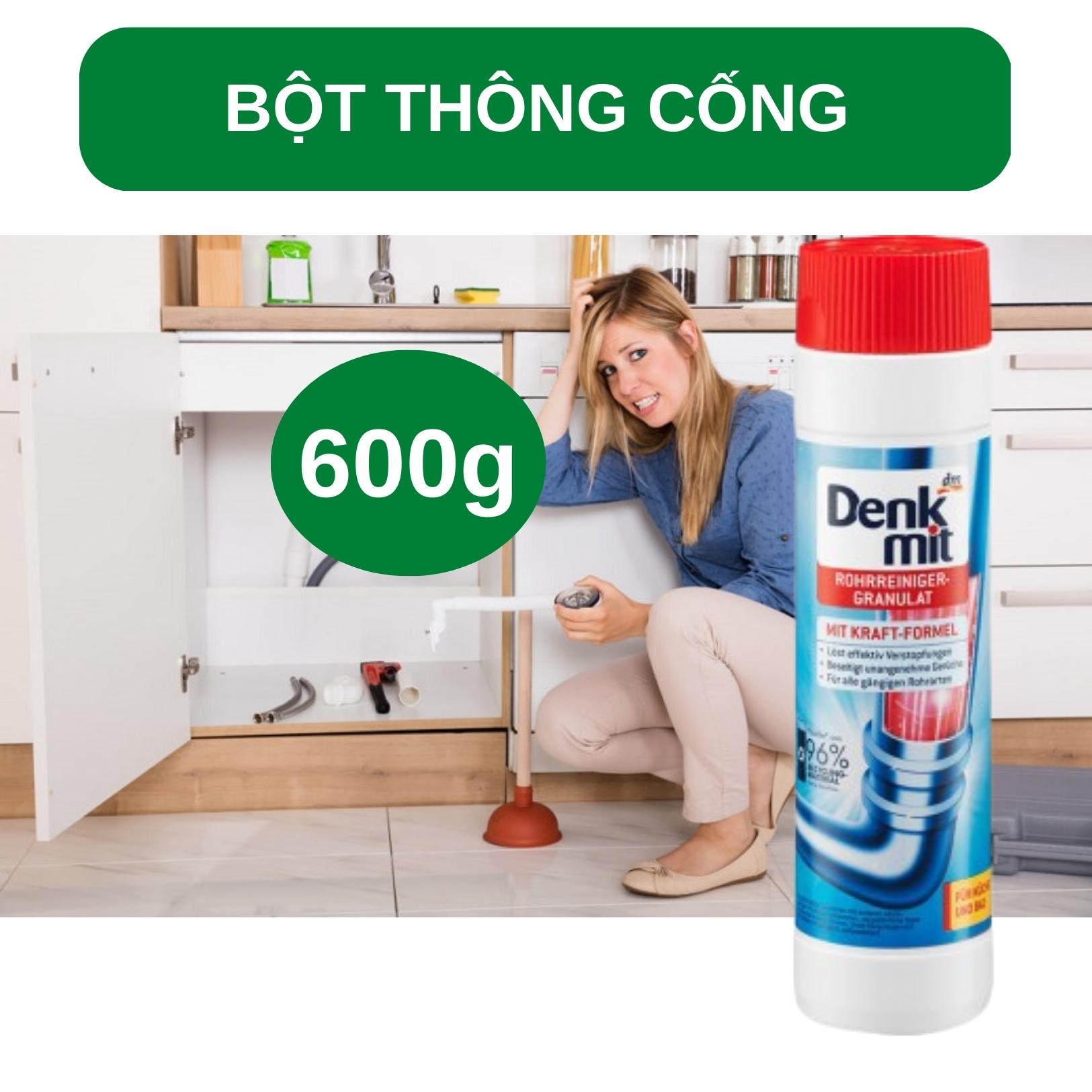 Bột thông cống Denkmit 600gr nội địa Đức
