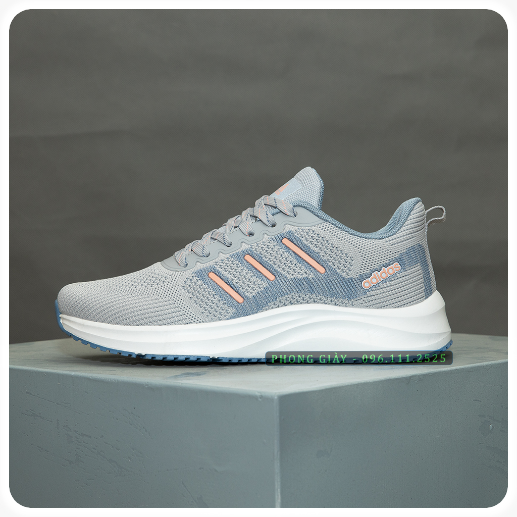 Giày Sneaker Nữ Giày Thể Thao Nữ D29 Màu Ghi