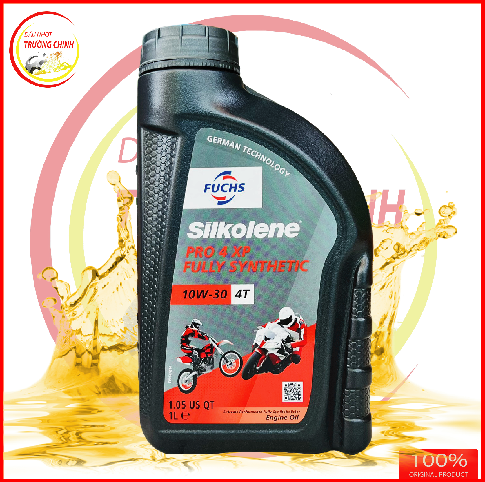 Nhớt fuchs silkolene pro tổng hợp 100% 10w30 châu âu
