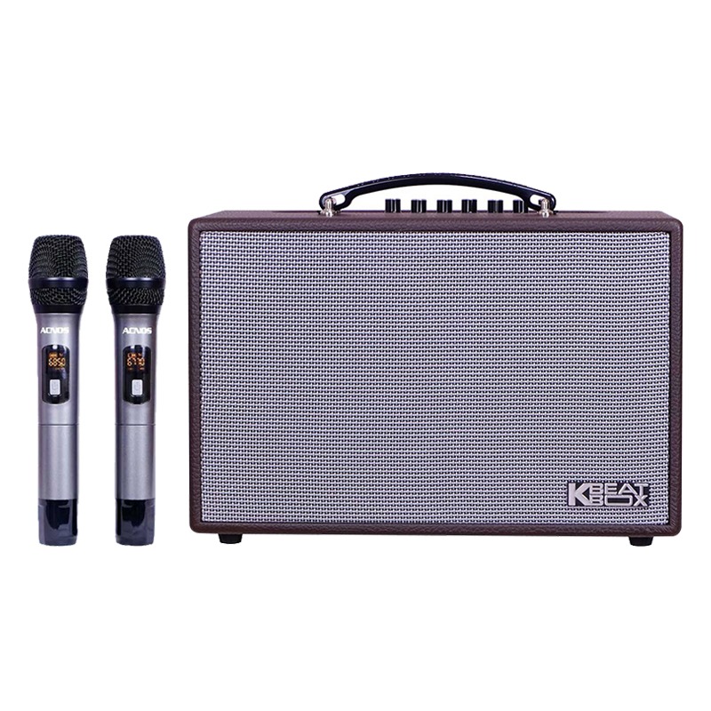 ( NHẬP KHẨU 100% ) Loa nhập khẩu mỹ Loa xách tay karaoke Acnos CS160 ( loa 3 tấc )  công suất RMS 50W công suất Max lến đến 300W loa karaoke di dộng, tích hợp 2 micro UHF vỏ nhôm chất lượng cao BH 12 tháng