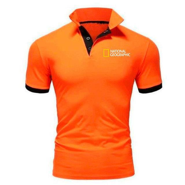Short classic geographic cotton men high national solid brand casual quality channel sleeve polo shirt polos