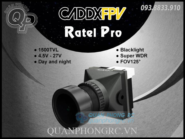 Caddx Ratel Pro 1500TVL Blacklight FPV Camera