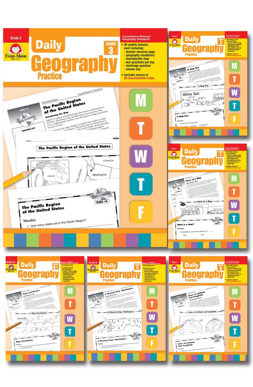 [Trọn Bộ] Daily Geography Practice (6 book)