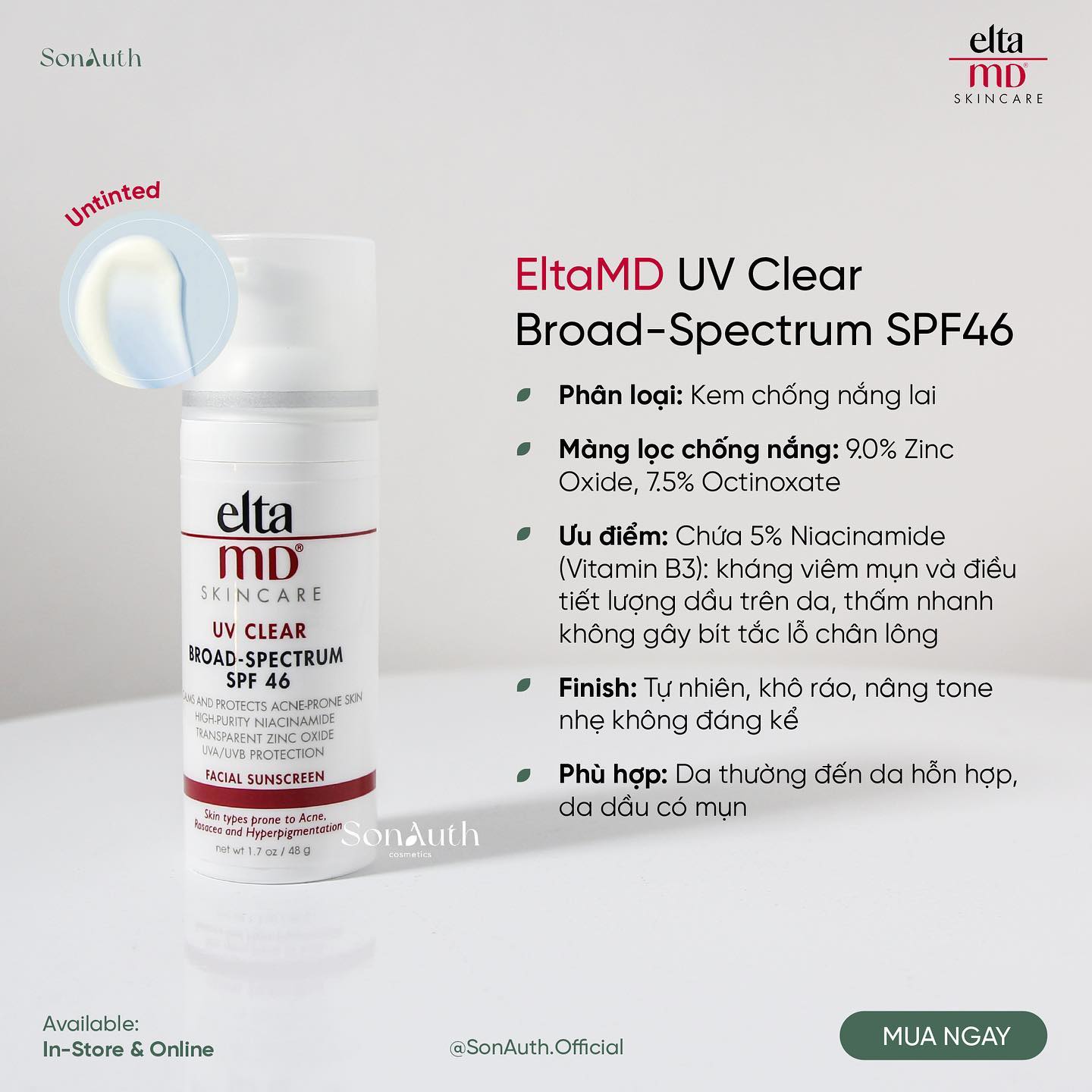 Kem chống nắng Elta MD UV Broad-Spectrum