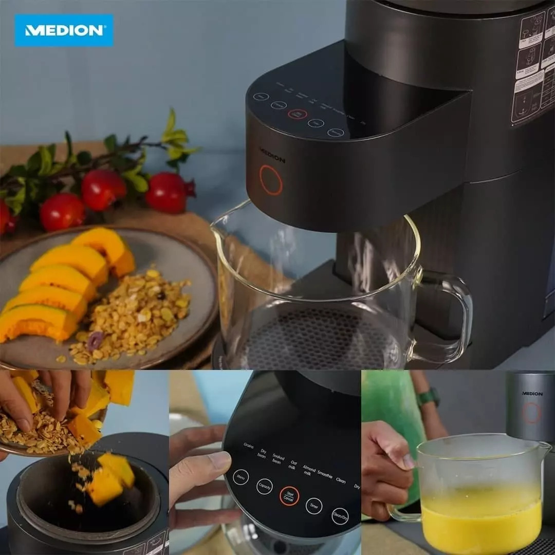 Máy Làm Sữa Hạt Medion MD11200 / MD19725, Máy Nấu Sữa Hạt, Sữa Đậu Nành Đa Năng, Dung Tích 1.3L, Công Suất 1200W, Nhập Khẩu Đức, Bảo Hành 12 Tháng