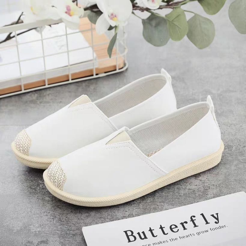 Giày nữ| Giày lười nữ vải cách điệu mũi giày cá tính- Giày slip on - SHG001 giá rẻ