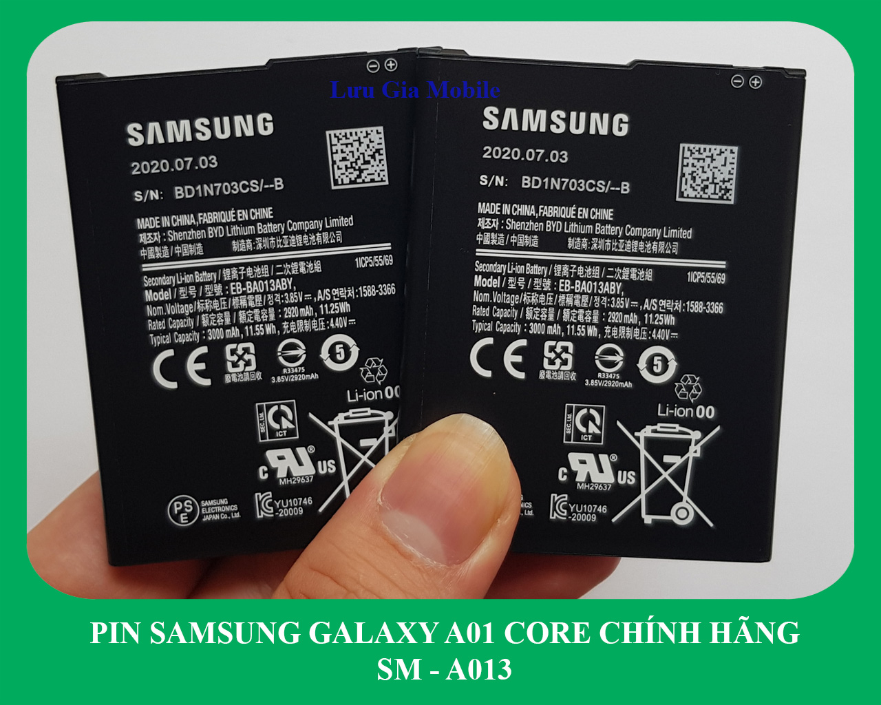 Pin Samsung Galaxy A01 Core công ty A013