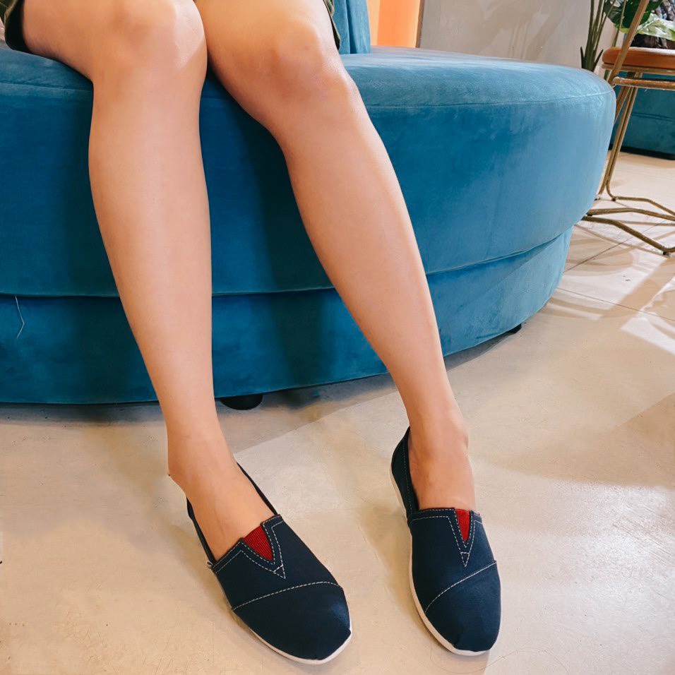 [HCM]Giày toms xanh 2023 blue, (Đế cao su đúc), giày búp bê, giày nữ dễ thương.