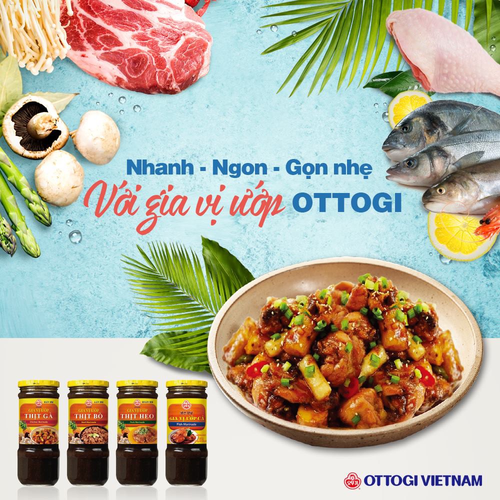 GIa vị ướp thịt Heo Bò Gà OTTOGI 240g