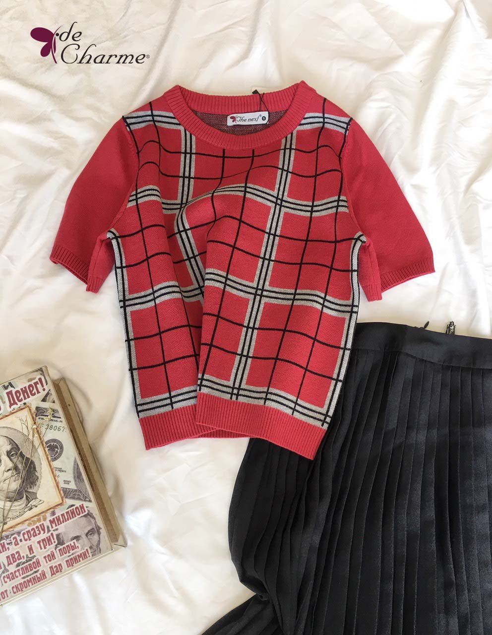 ÁO LEN KẺ Ô VUÔNG  - 82080088N