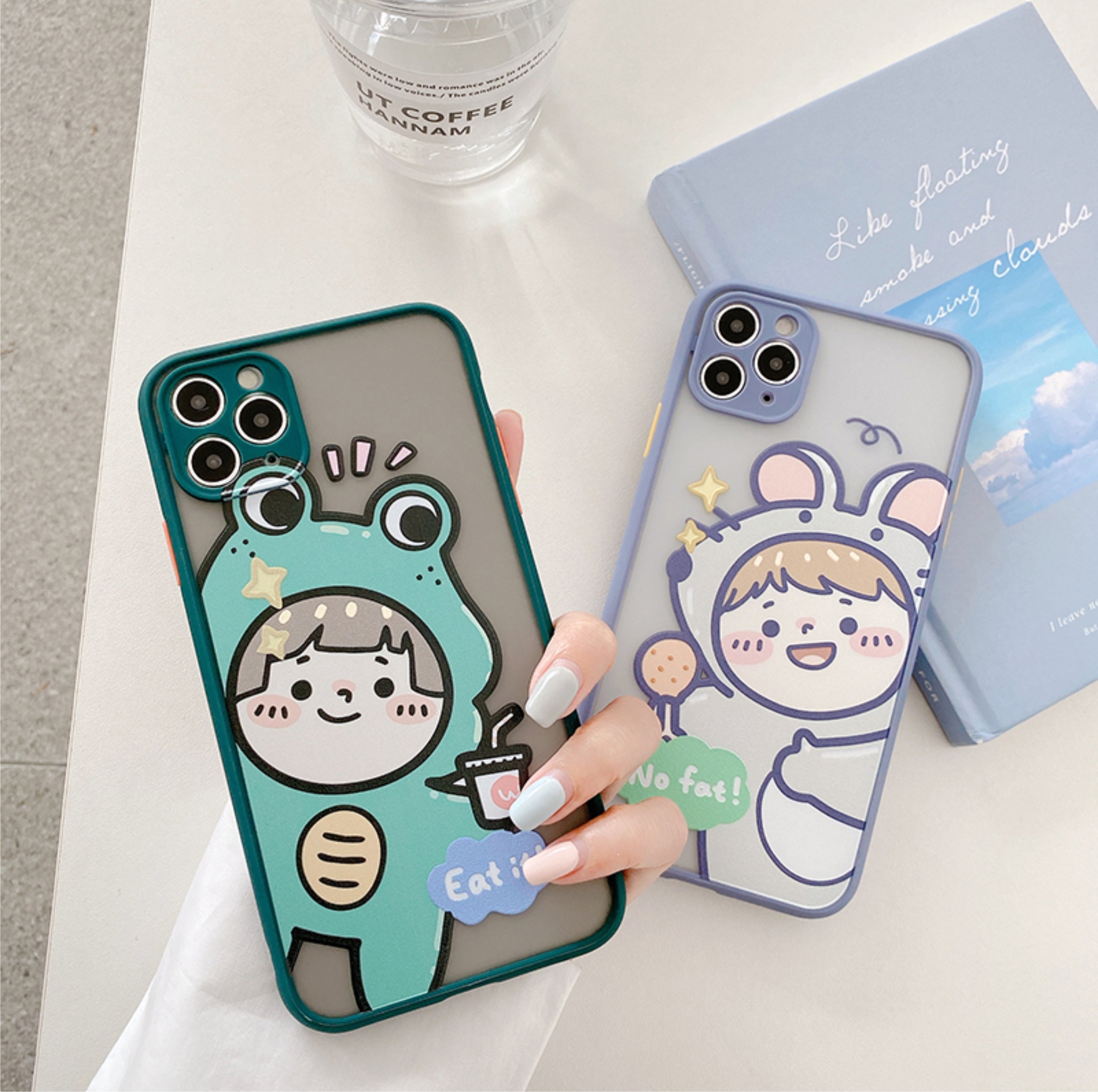 Ốp Lưng Nhám Chống Sock Va Đập Bảo Vệ Camera Frog x Mouse