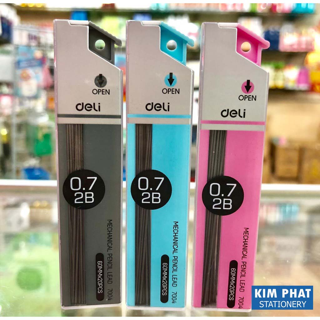 Ruột chì kim, ngòi chì DELI 0.7 mm 2B E7004