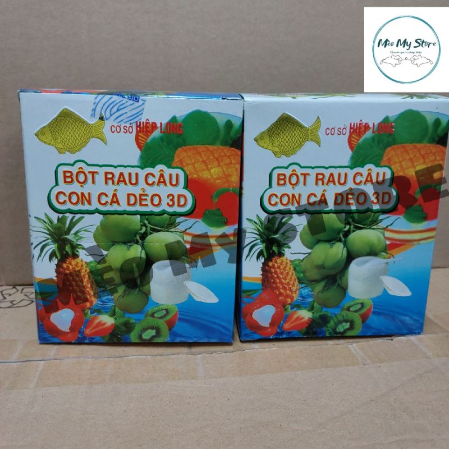 Bột Rau Câu Con Cá Dẻo Hiệp Long 12gói