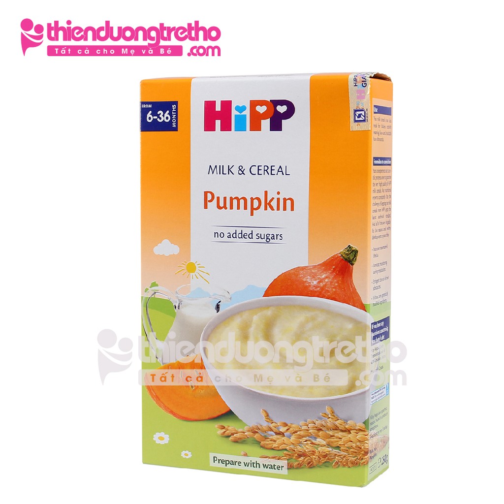 Bột Ăn Dặm HIPP Vị Mặn Bí Đỏ 250G