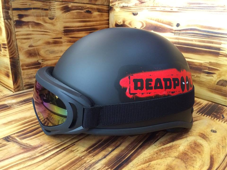 Mũ Bảo Hiểm Nửa Đầu Kèm Kính UV- Nón 1/2 Cam Kết Chất Lượng