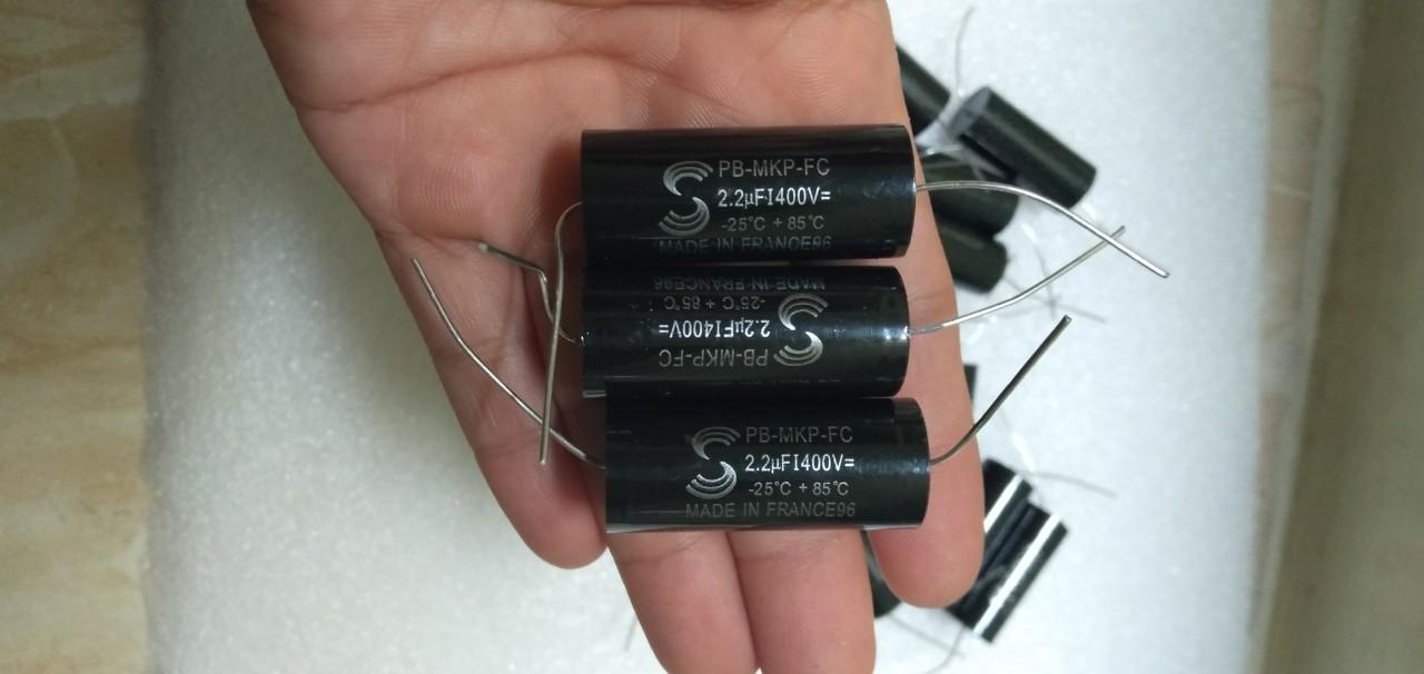 2 tụ phân tần loa 2.2uf 400v