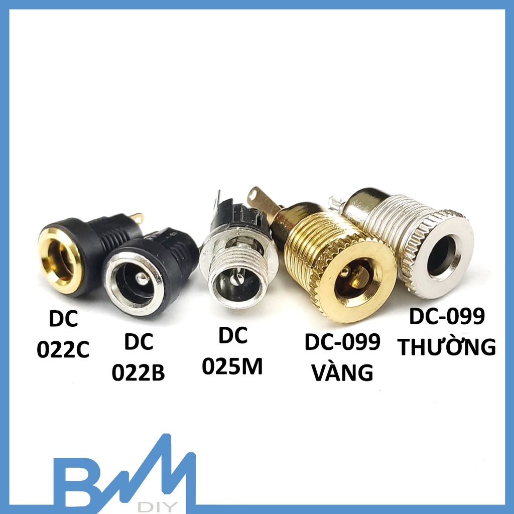 Jack nguồn DC 5.5x2.1mm các loại