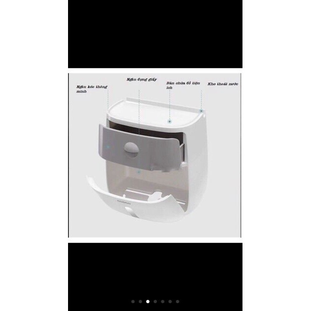 Hộp đựng giấy vệ sinh 2in1 ECOCO TA