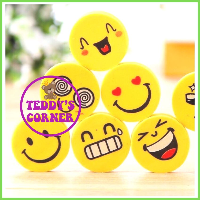 Túi Gồm 4 Viên Tẩy Mặt Cười (Tẩy Hình Mặt Cười); TEDDY CORRNER