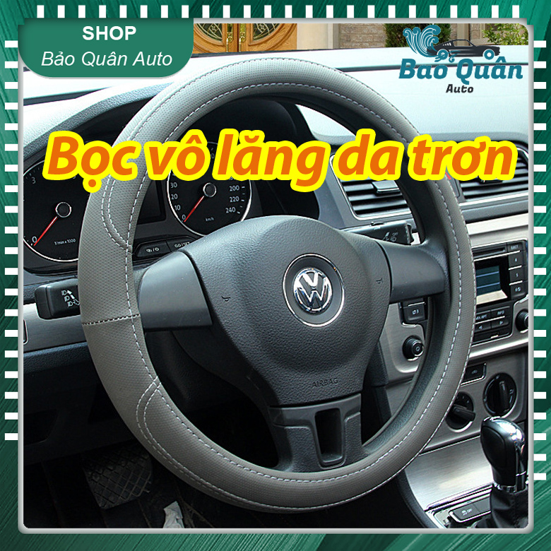 Bọc vô lăng ô tô da trơn đường kính 38cm